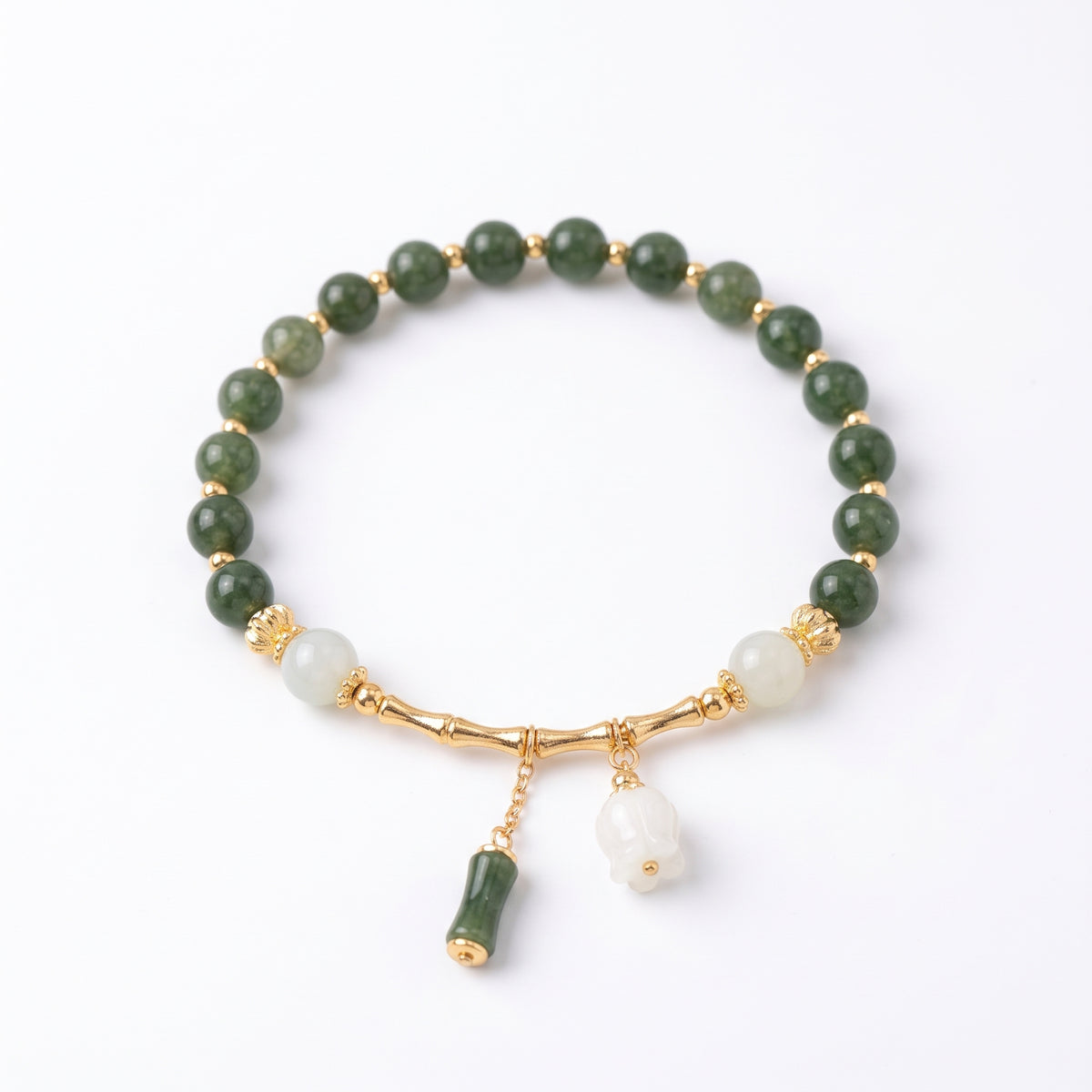 Vintage Gold and Jade Bracelet
