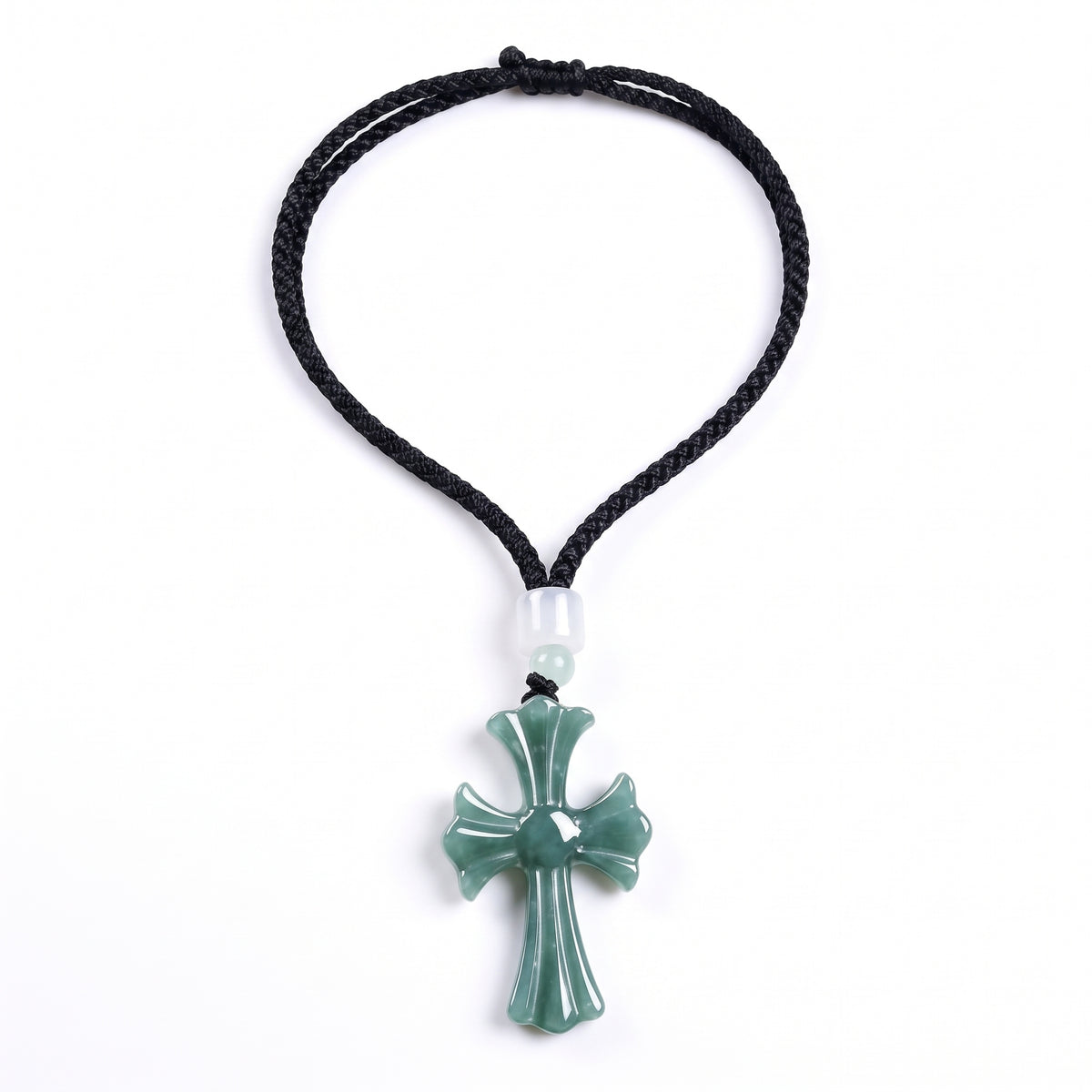 Blue Water Cross Pendant Necklace
