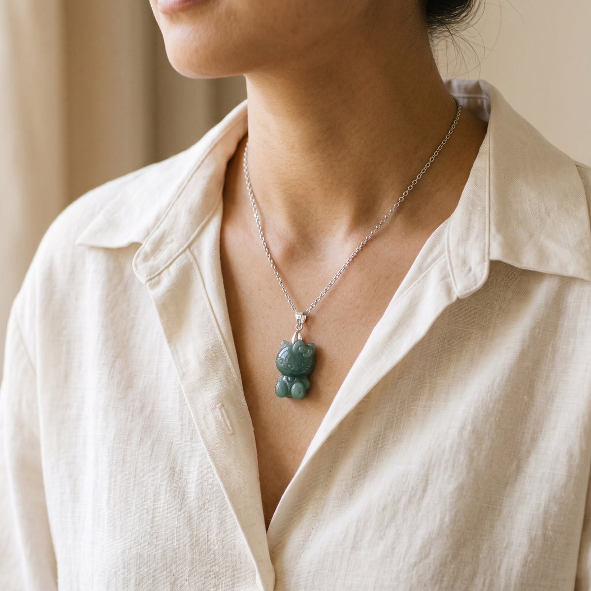 Cat Pendant Necklace