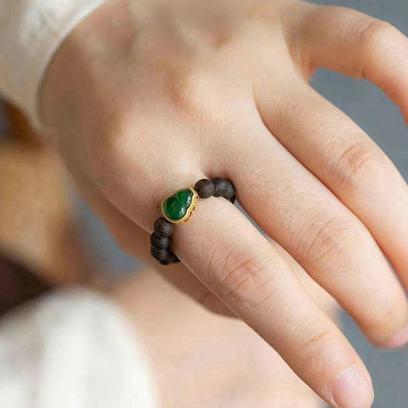 Zen Wood Bead Ring